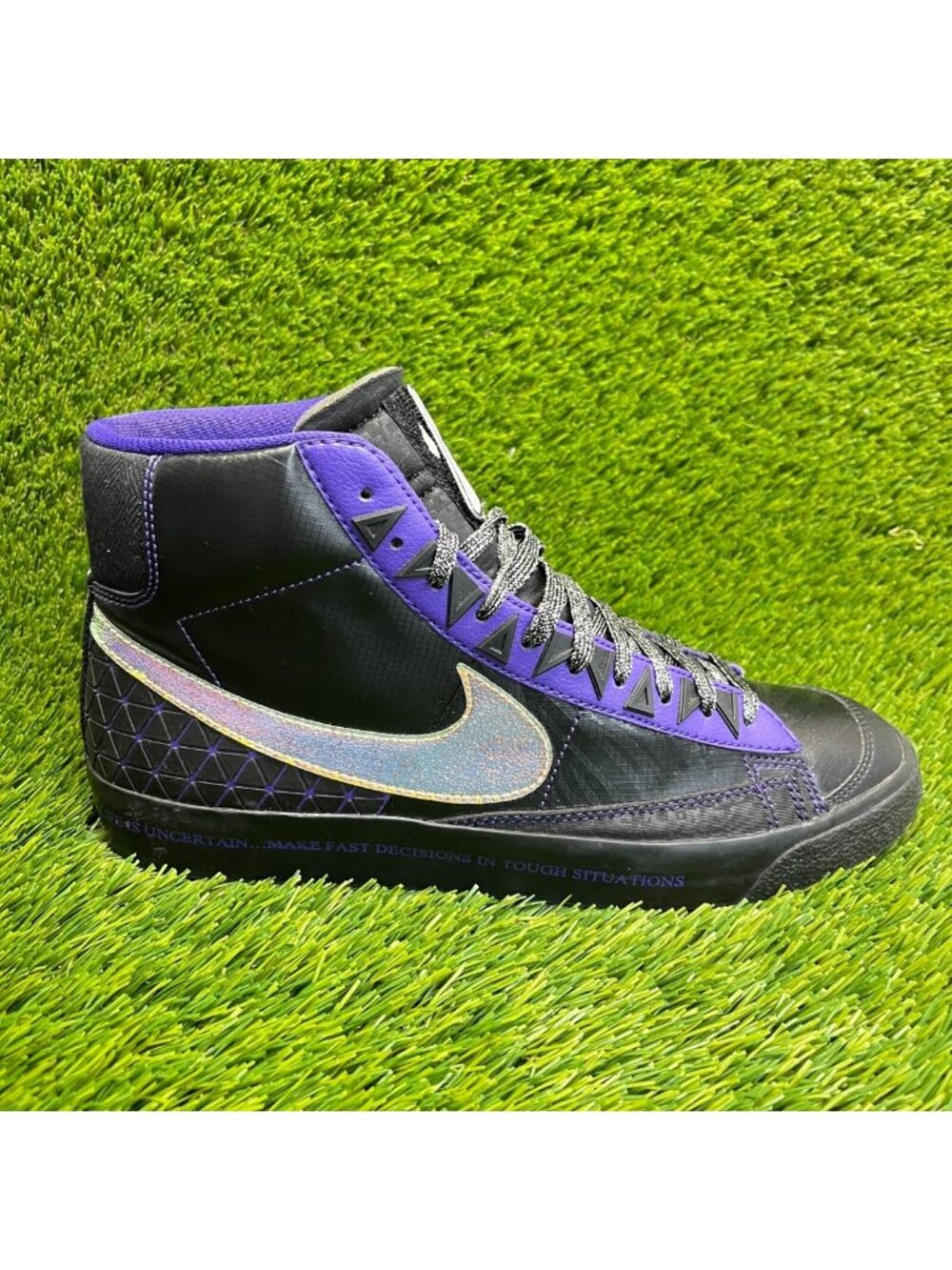 Nike Blazer '77 Mid Doernbecher Mens Size 9.5 Black Athletic Shoes Sneakers